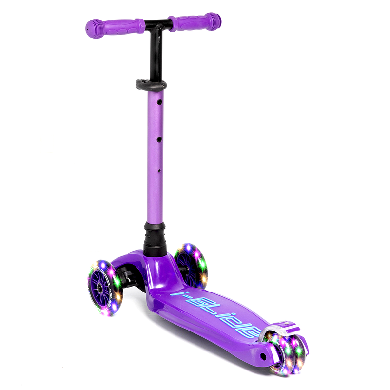 i-Glide 3-Wheel Kids Scooter - Purple/Blue