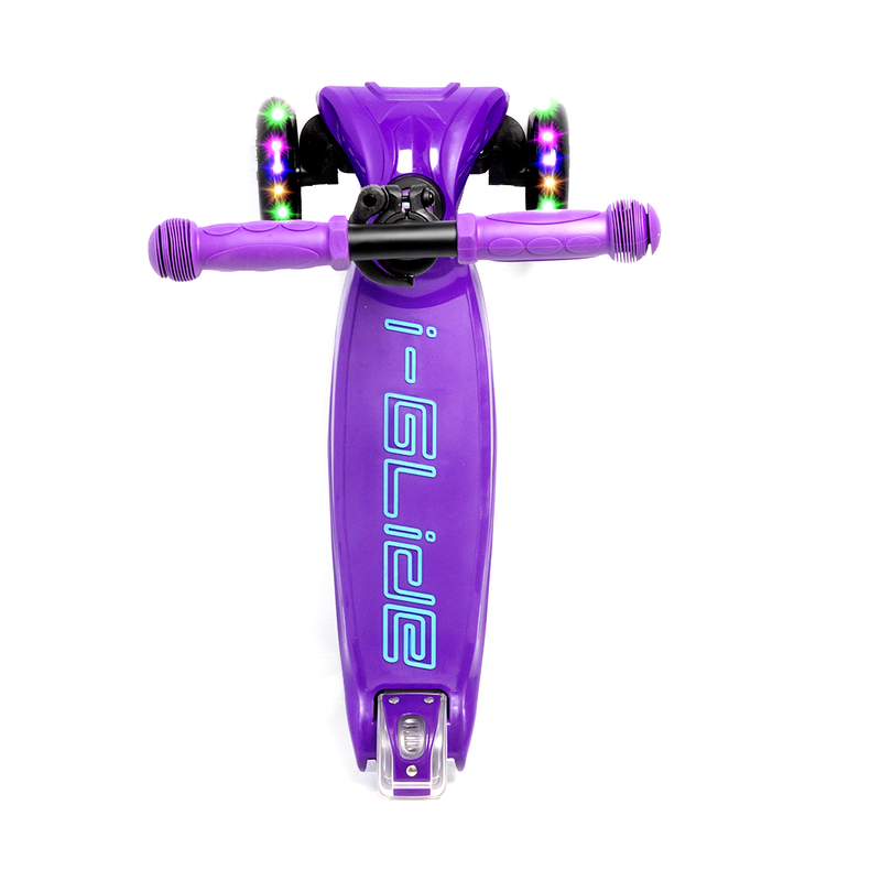 i-Glide 3-Wheel Kids Scooter - Purple/Blue