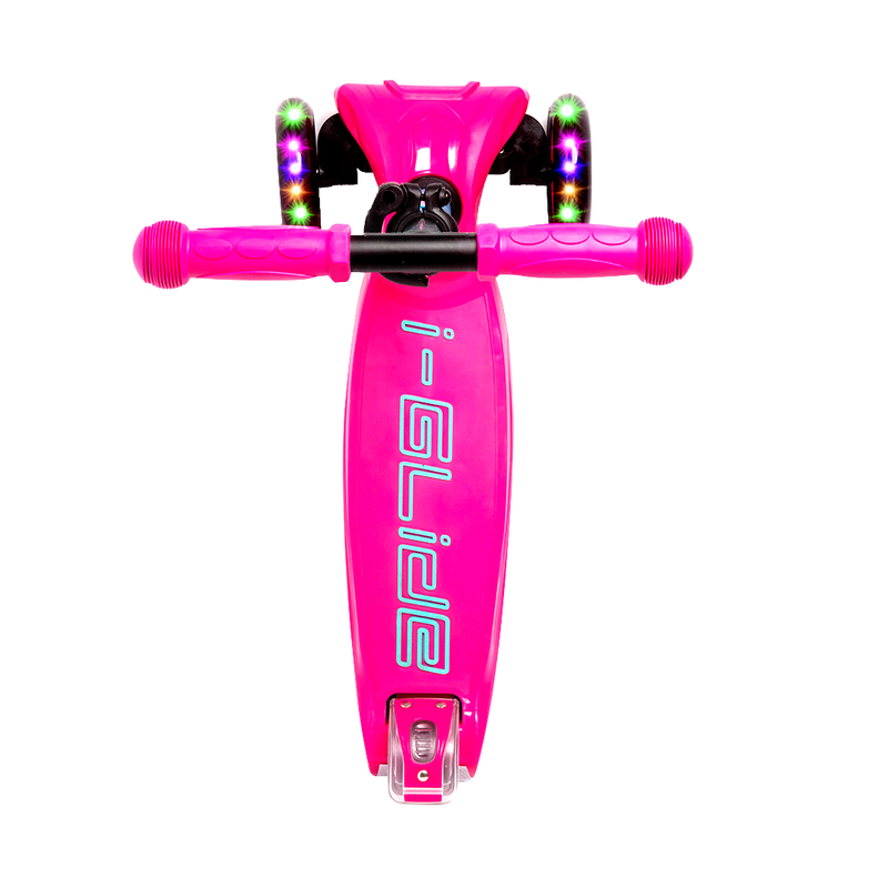 i-Glide 3-Wheel Kids Scooter - Pink/Aqua