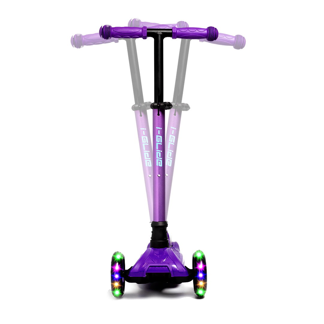 i-Glide 3-Wheel Kids Scooter - Purple/Blue