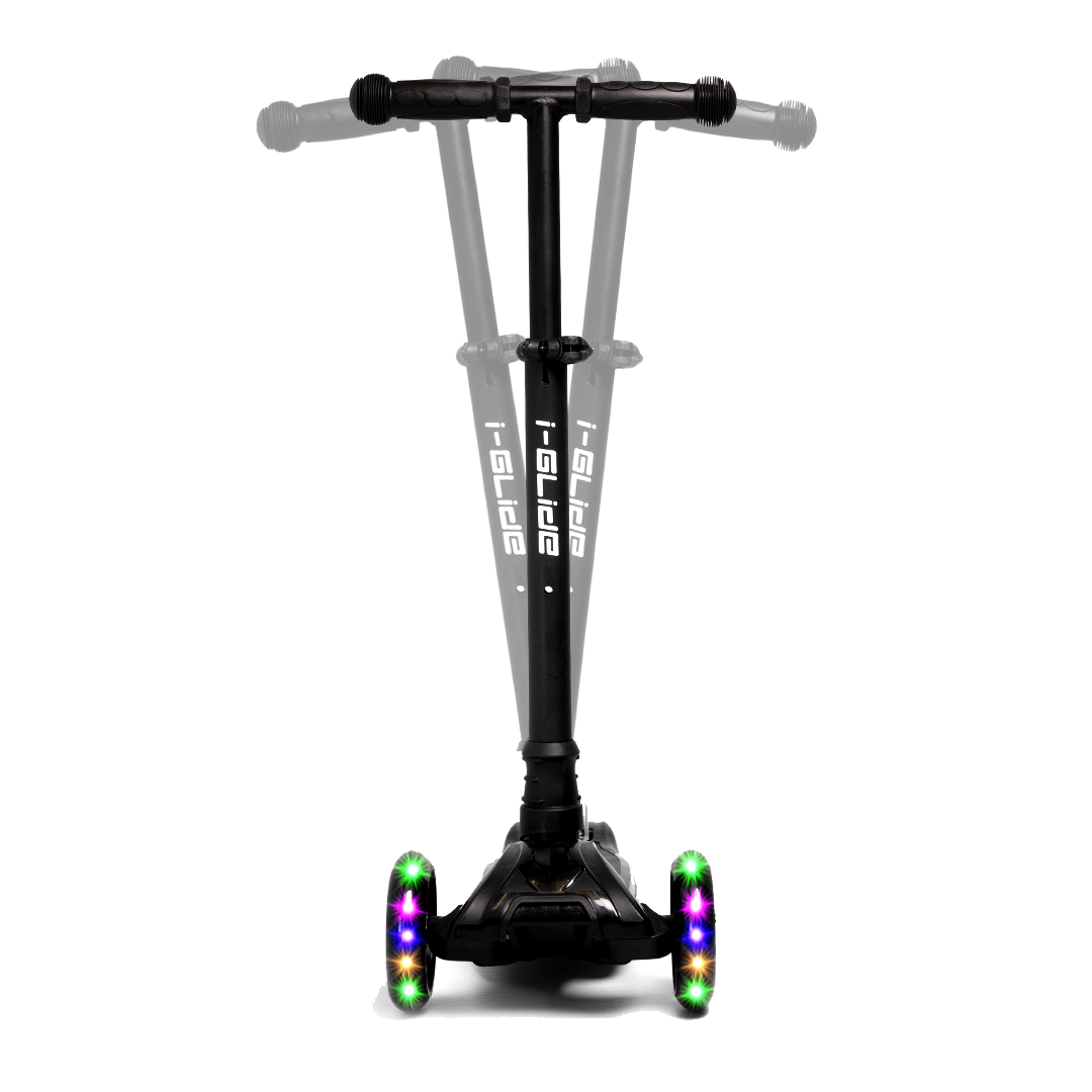 i-Glide 3-Wheel Kids Scooter - Black