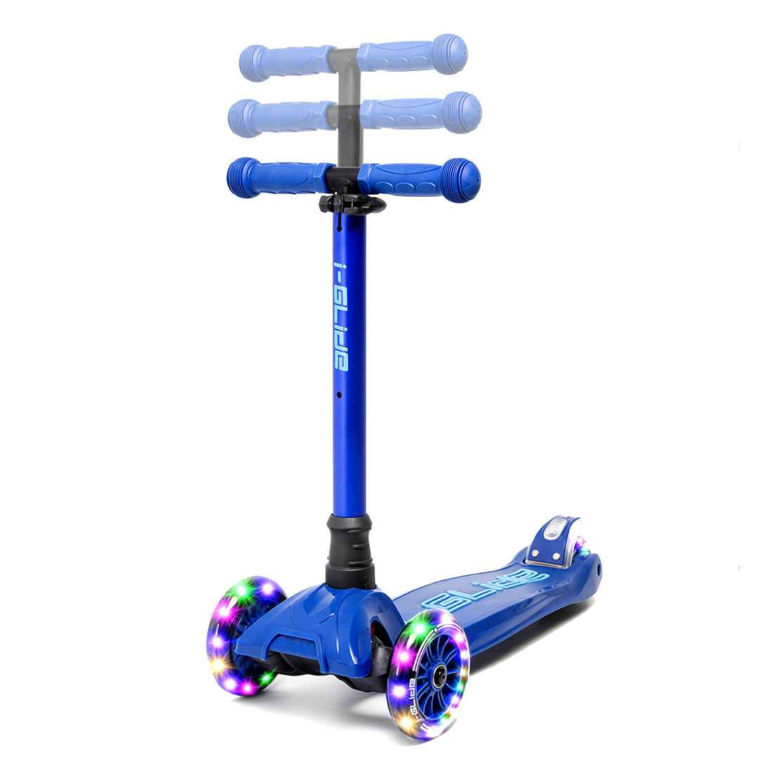 i-Glide 3-Wheel Kids Scooter - Blue/Blue
