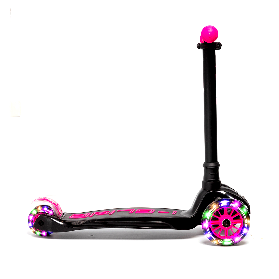 i-Glide 3-Wheel Kids Scooter - Black/Pink