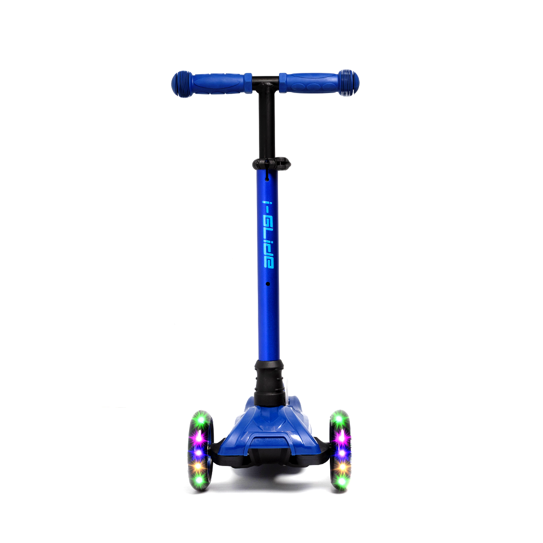 i-Glide 3-Wheel Kids Scooter - Blue/Blue