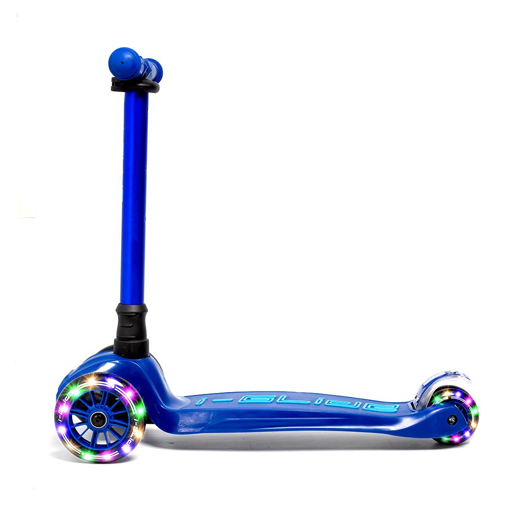 i-Glide 3-Wheel Kids Scooter - Blue/Blue