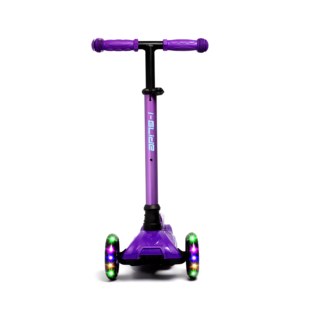 i-Glide 3-Wheel Kids Scooter - Purple/Blue