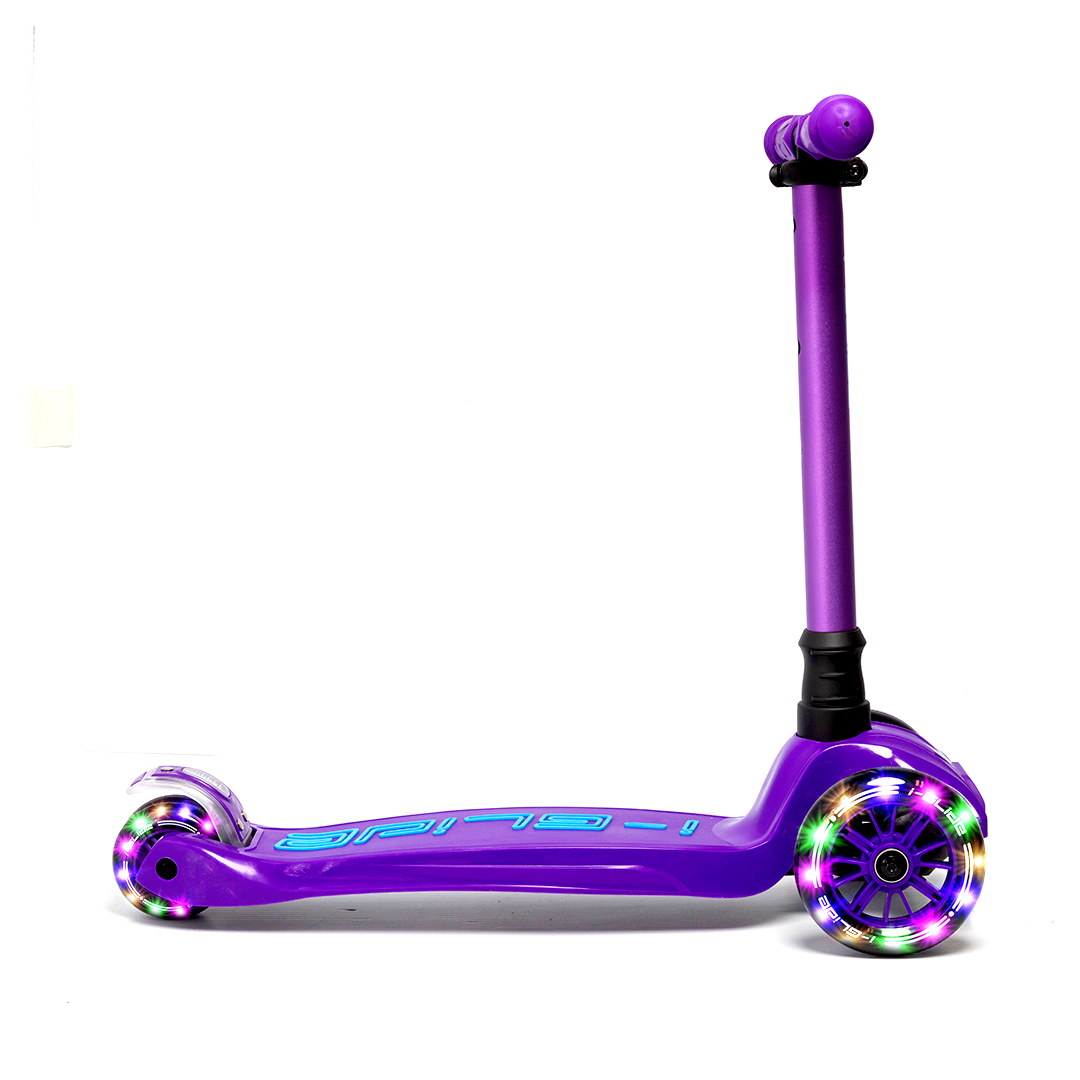 i-Glide 3-Wheel Kids Scooter - Purple/Blue