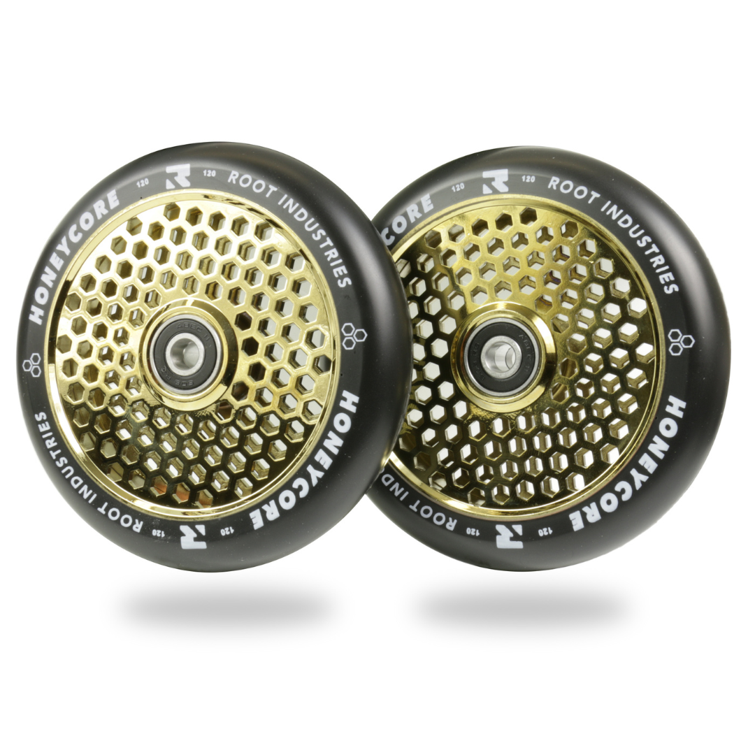 Root Industries HoneyCore 120mm Wheels - Black/Gold