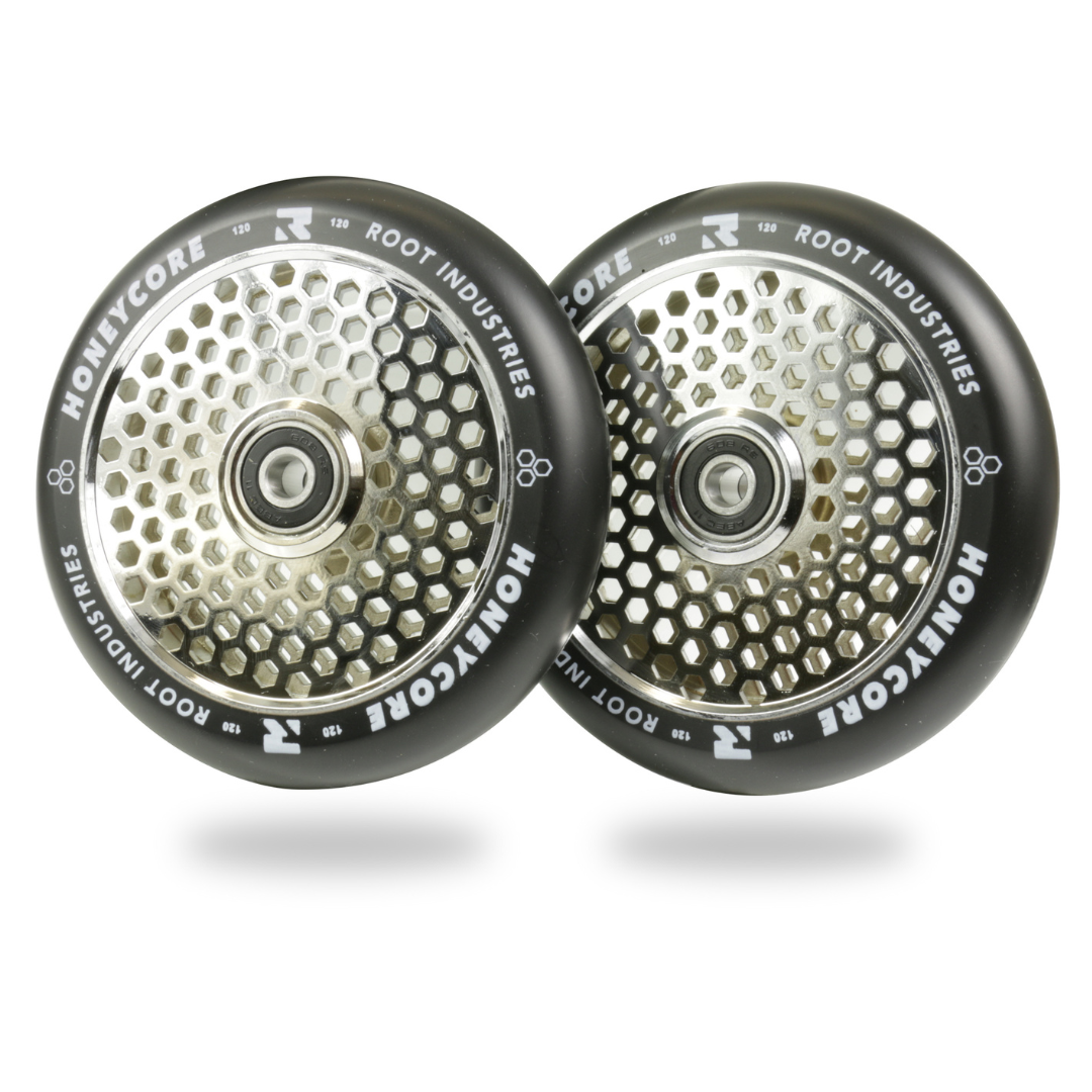 Root Industries HoneyCore 120mm Wheels - Black/Mirror