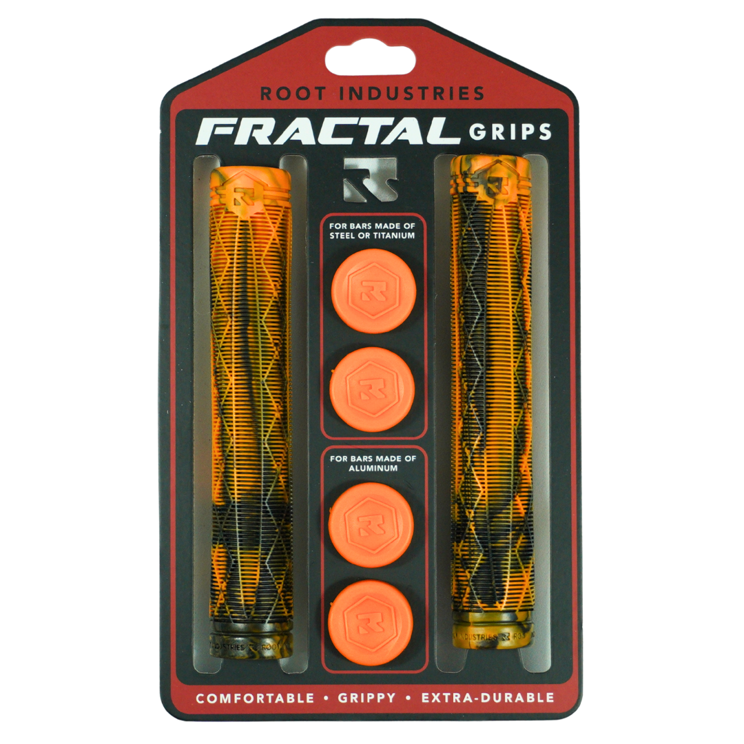 Root Industries Fractal Grips - Orange/Black