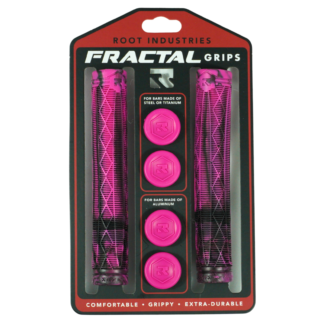 Root Industries Fractal Grips - Pink/Black