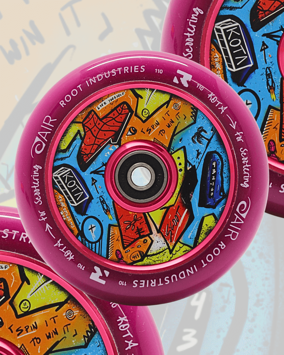 Root Industries x KOTA Limited Edition AIR 110mm Wheels - Purple