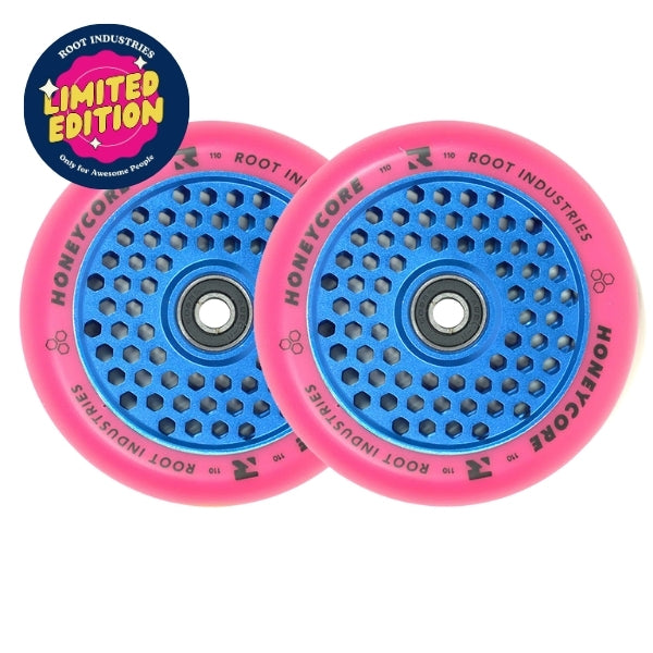 Root Industries HoneyCore 110mm Wheels - Pink/Blue