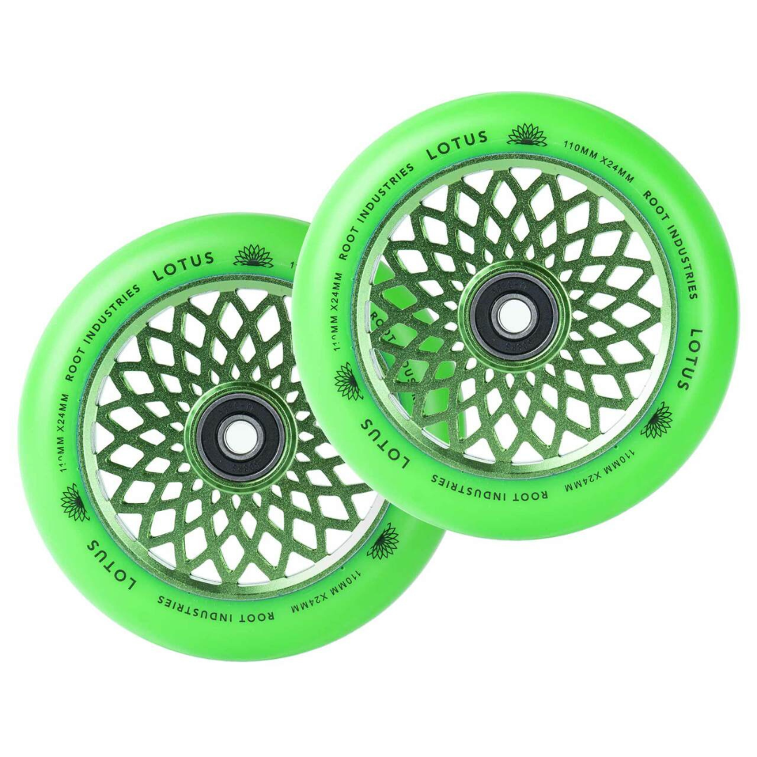 Root Industries Lotus 110mm Wheels - Green/Green