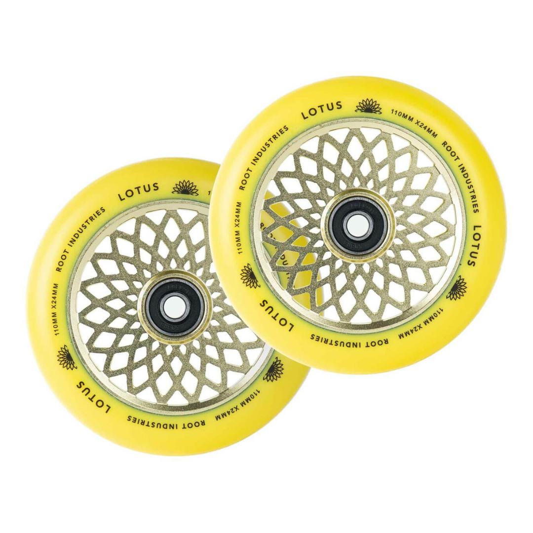 Root Industries Lotus 110mm Wheels - Yellow/Yellow