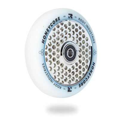 Root Industries Honeycore 110mm Wheels - White/Mirror