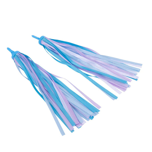 i-Glide Handlebar Ribbons Pair - Blue/White