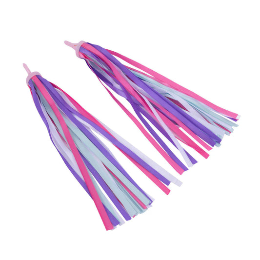 i-Glide Handlebar Ribbons Pair - Pink/Purple