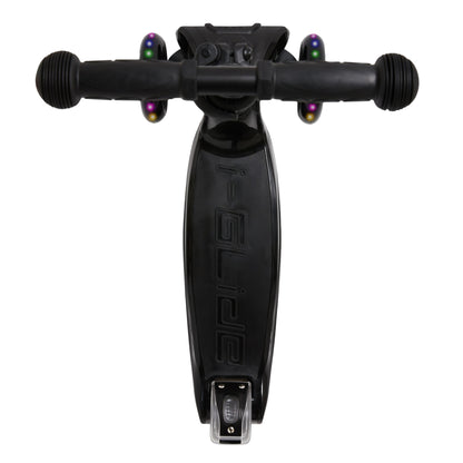 i-GLIDE | 3 Wheel Kids Scooter | Black - Gold Bar