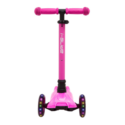 i-GLIDE | 3 Wheel Kids Scooter | Hot Pink