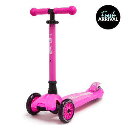 i-GLIDE | 3 Wheel Kids Scooter | Hot Pink