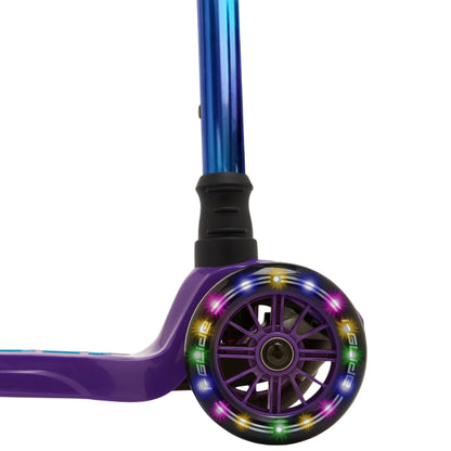 i-GLIDE | 3 Wheel Kids Scooter | Purple / Blue - Neo-chrome Bar