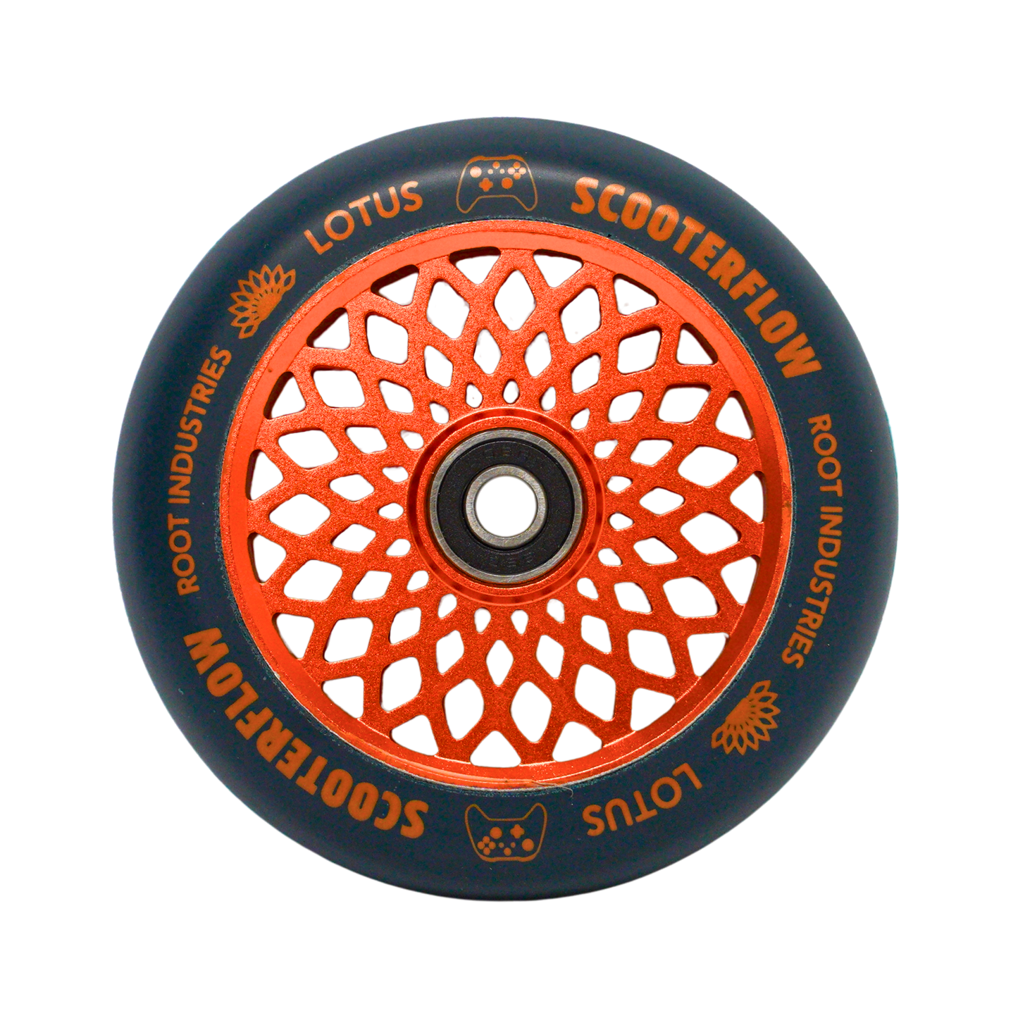 Root Industries Lotus 110mm Wheels - ScooterFlow - Blue/Orange