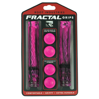Root Industries Fractal Grips - Pink/Black