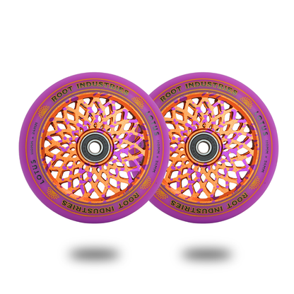 Root Industries Lotus 110mm Wheels - Purple/Burnt Orange (Limited Edition)