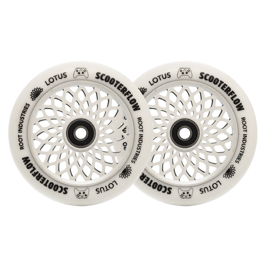 Root Industries Lotus 110mm Wheels - ScooterFlow - White / White